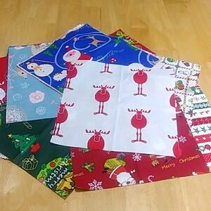 Quilting Squares, colorful Christmas themes